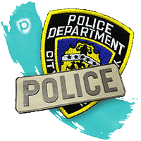 Galerie personalizovaných nášivek a ozdob pro vymáhání zákona