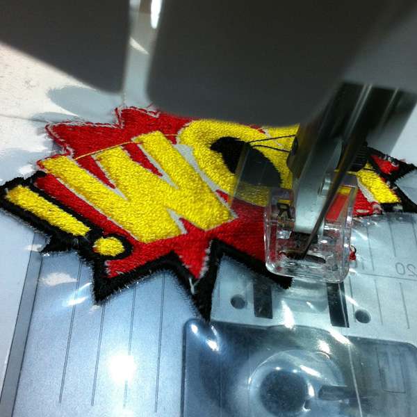Patch ricamata in PVC
